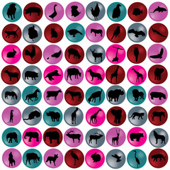 vector animal silhouettes
