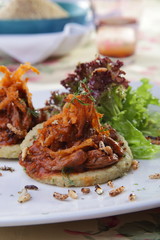 arepa con carne