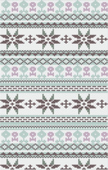 ジャガード　モスグレー