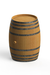 Wooden Oak Barrel