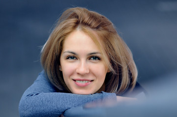 Beautiful young smiling woman