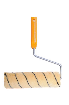 painting roller isolated on a white background