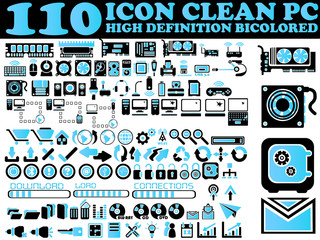 100 ICONS PC CLEAN HIGH DEFINITION BICOLORED