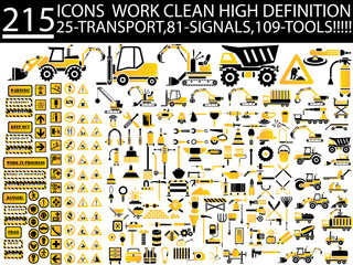 215 ICONS WORK CLEAN HIGH DEFINITION