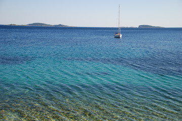 Fototapeta premium Mediterranean sea in Mlini, Croatia