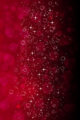 Red, stars and circles background - red x-mas