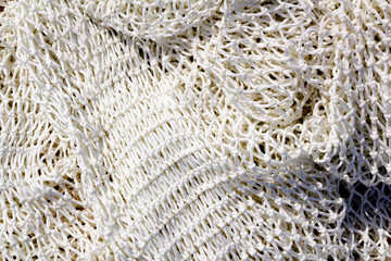 fishing new white net texture closeup