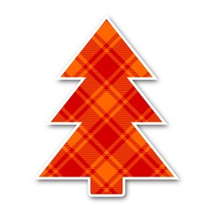 Obraz premium weihnachtsbaum mit rautenmuster I