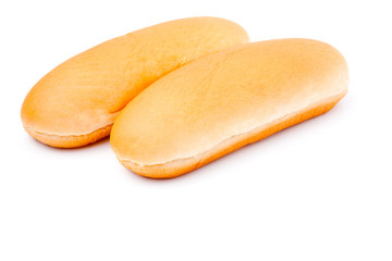 hot dog bun, isolated on white