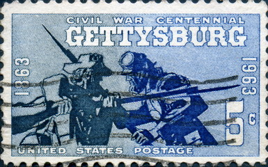 Gettysburg, Civil war centennial. US Postage.