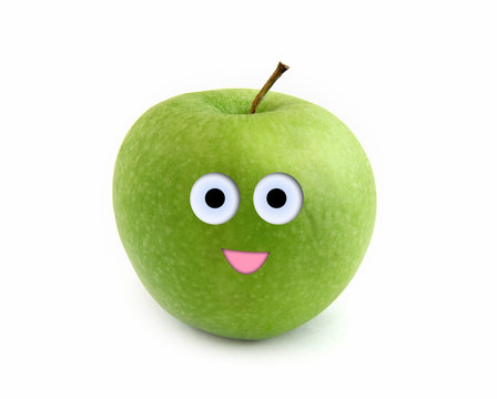Smiling apple