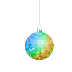 Christmas background with shiny Christmas balls