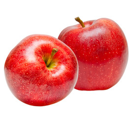 red apple isolated on white background