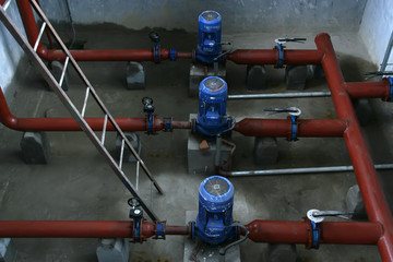 water supply project room interior view