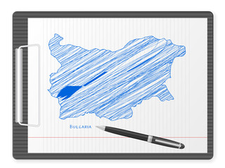 clipboard Bulgaria map