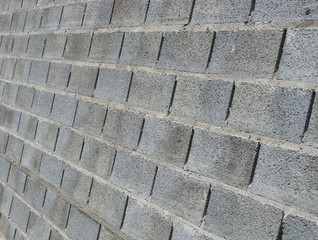 grunge wall made of blue gray concrete stone block