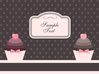 cupcake design or package design