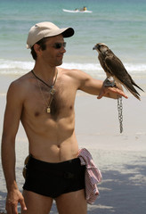 Man with hawk