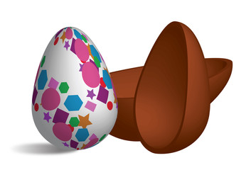 egg easter-flower pattern