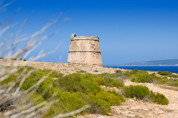 Torre des Garrovet in Babaria Cape Formentera