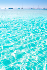 blue turquoise ripple Formentera water