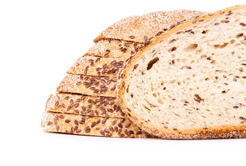 slice in front of half loaf