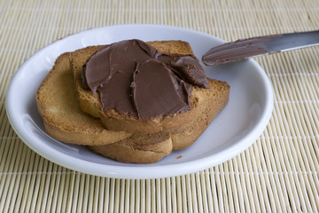 rusk and chocolate