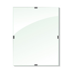 Vector glass frame - board for advertising text