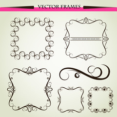 Vector ornament frames for text