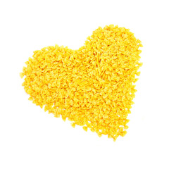 Italian pasta over white.