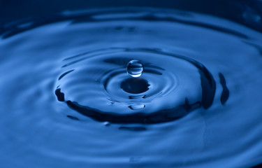 freeze drops of water, close-up