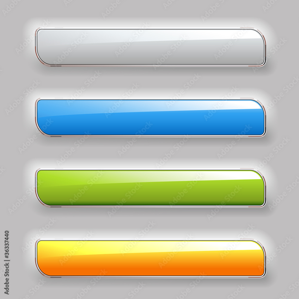 Poster vector set of color buttons