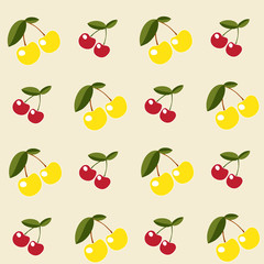 Cherry seamless background