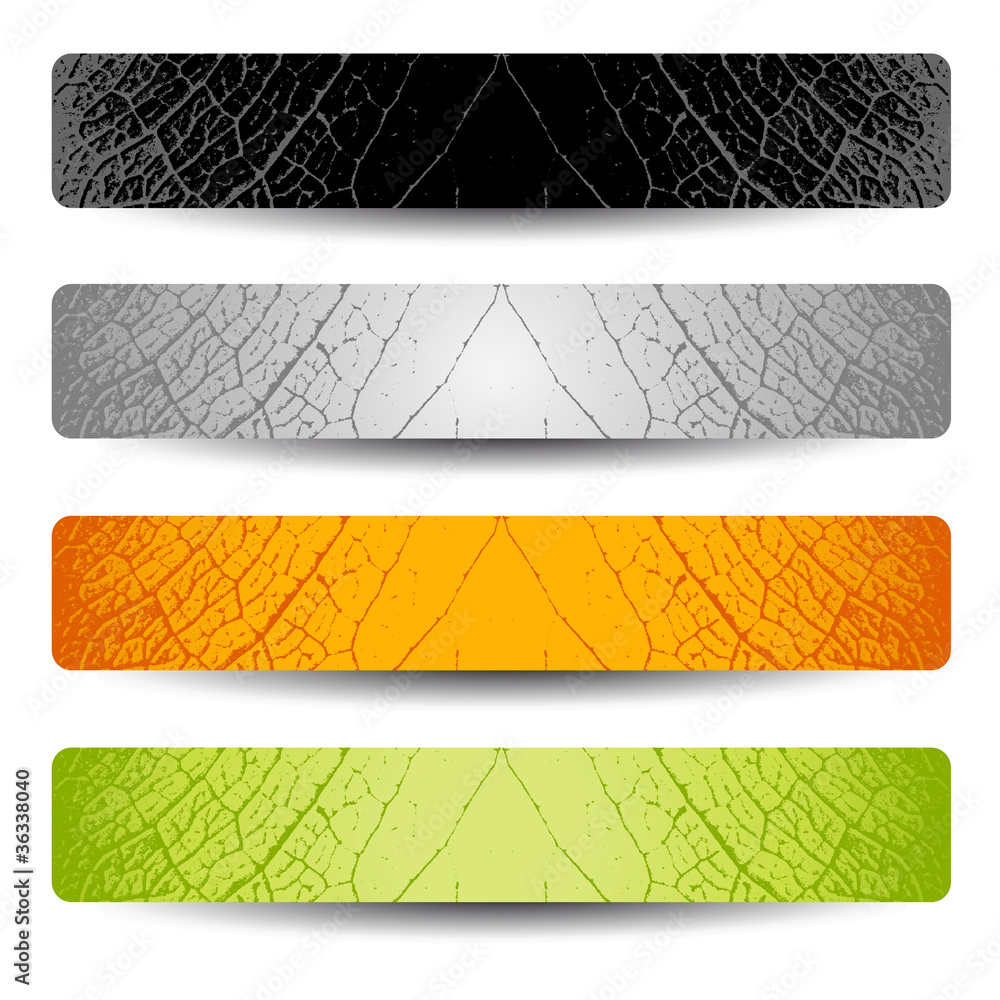 Poster vector set of headers