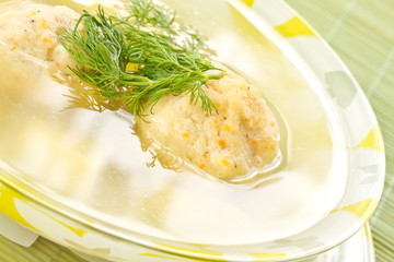 fish soup with meatballs