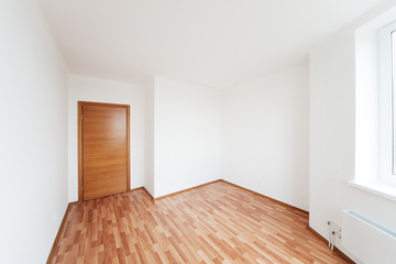 empty room with door