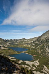 Fototapeta na wymiar Mountain landscape with lake.