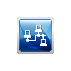 Obraz premium Botón redes