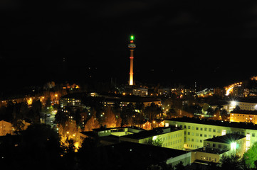 Fototapeta na wymiar Tampere at night