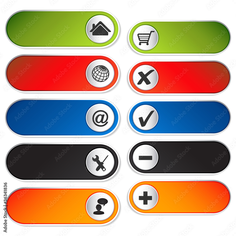 Poster vector add delete item and web navigation