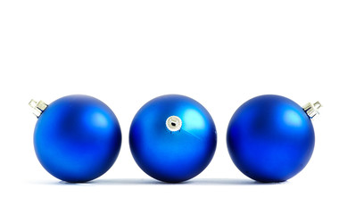 blue christmas balls