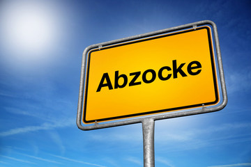 Obraz premium Abzocke
