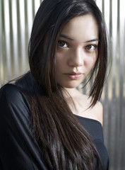 Beautiful sexy Asian young woman