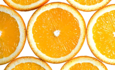 Foto op Plexiglas anti-reflex Plakjes fruit Sinaasappelschijfjes