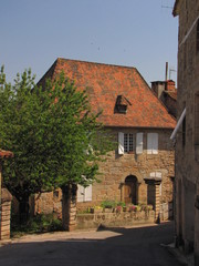 Fototapeta na wymiar Village de Lacapelle-Marival ; Limousin ; Quercy ; Périgord