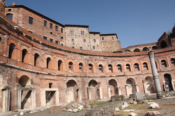 Fototapeta na wymiar Le marché antique de Rome