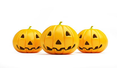 Halloween pumpkin on a white background