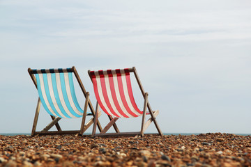 Deck Chairs on Brighton Beach