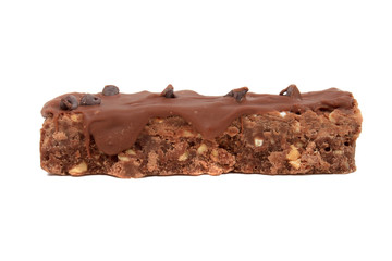 Nut and marshmallow fudge with chocolate