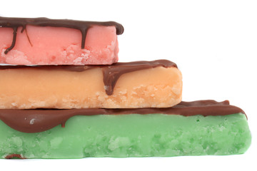 Fudge bars in different colors